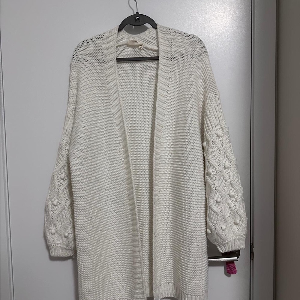 Cloth & Stone Cream Knit Cardigan